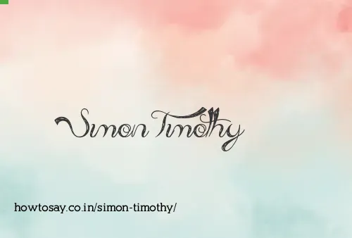 Simon Timothy