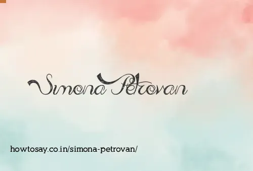 Simona Petrovan