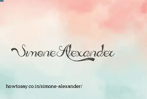 Simone Alexander