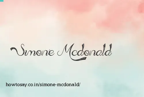 Simone Mcdonald