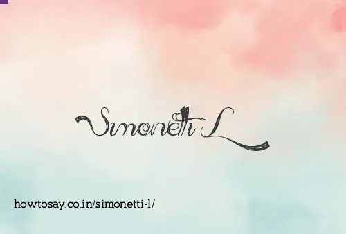 Simonetti L