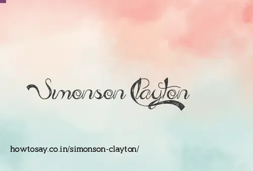 Simonson Clayton