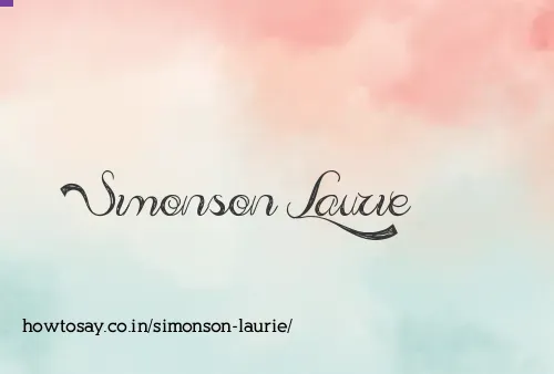 Simonson Laurie