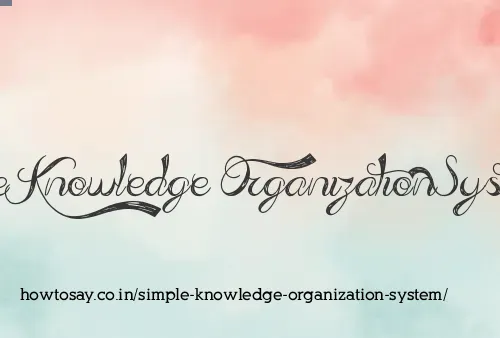 Simple Knowledge Organization System