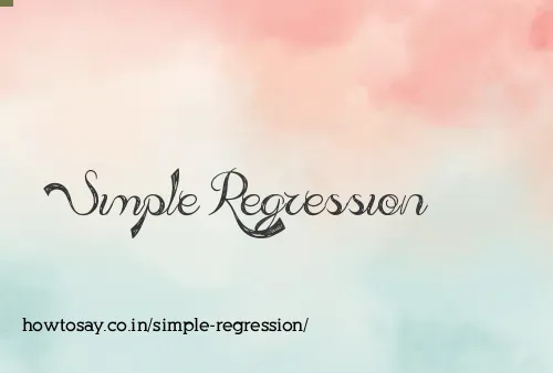 Simple Regression