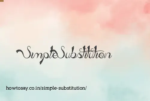 Simple Substitution