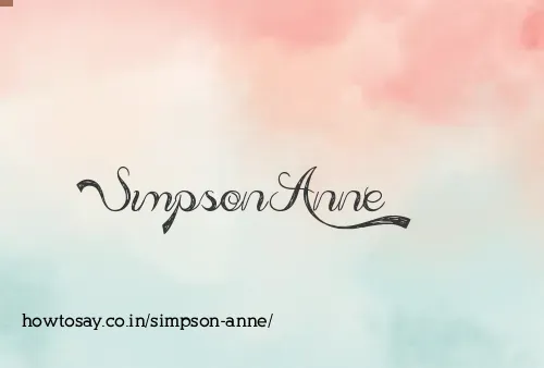Simpson Anne