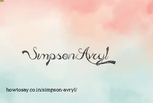 Simpson Avryl