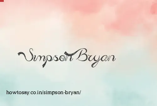 Simpson Bryan
