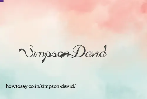 Simpson David