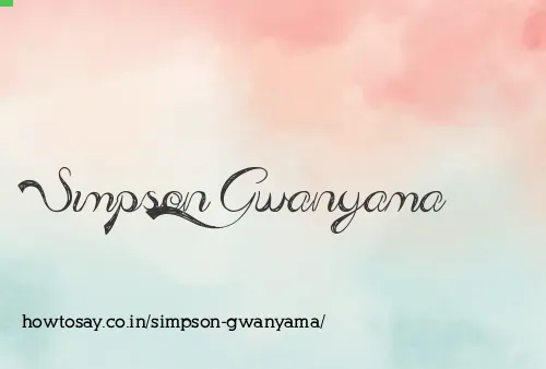Simpson Gwanyama