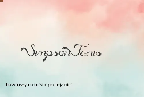Simpson Janis