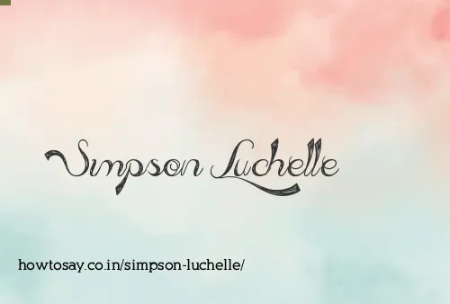 Simpson Luchelle
