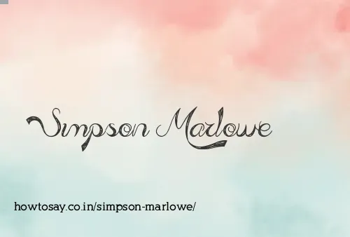 Simpson Marlowe