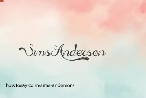 Sims Anderson