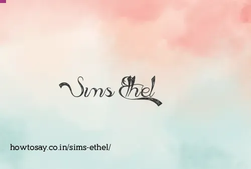Sims Ethel