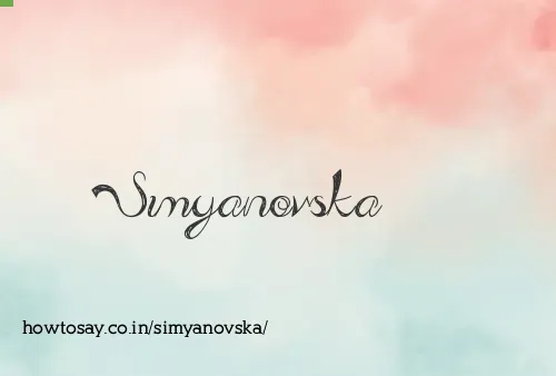 Simyanovska
