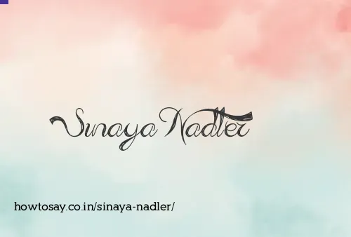 Sinaya Nadler