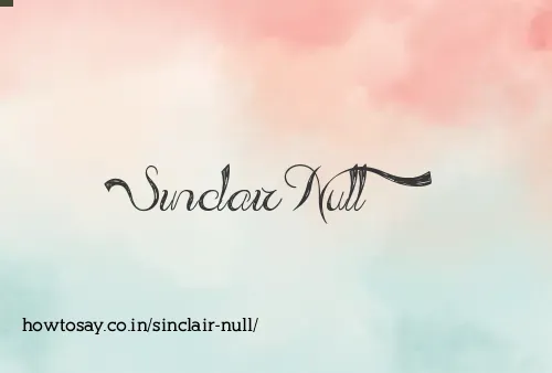 Sinclair Null