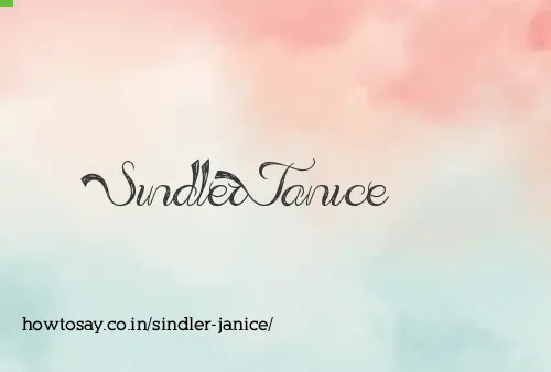 Sindler Janice