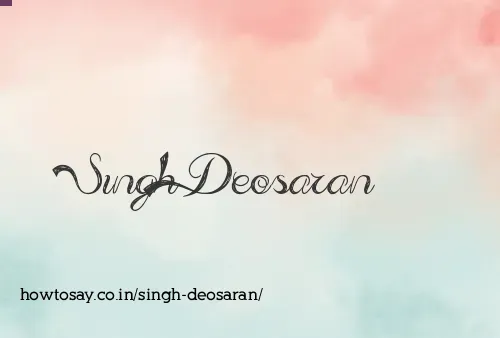 Singh Deosaran
