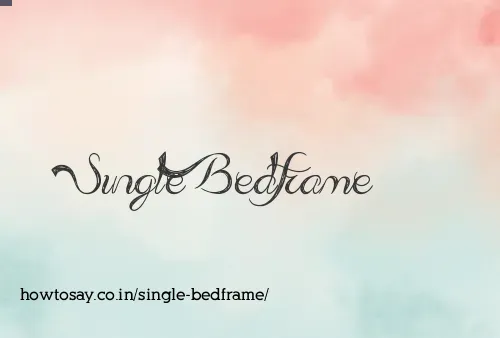 Single Bedframe