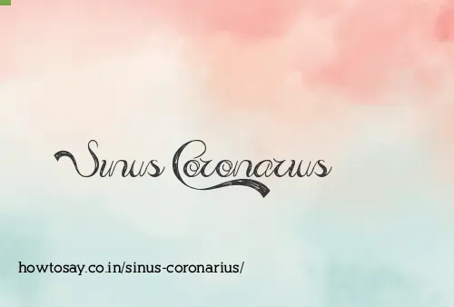Sinus Coronarius