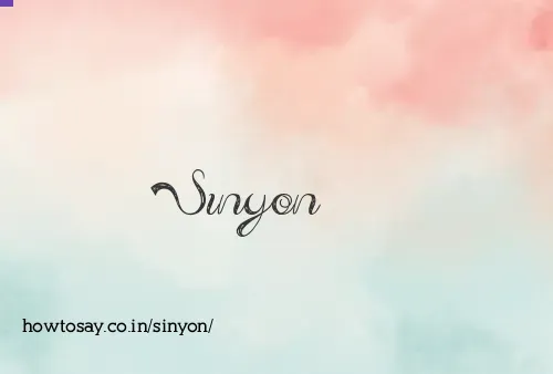 Sinyon