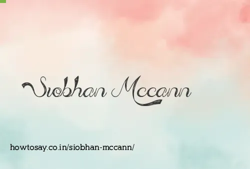 Siobhan Mccann
