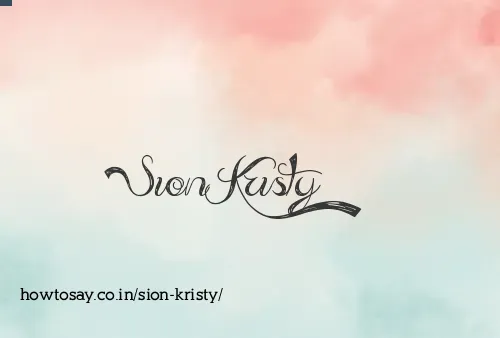 Sion Kristy