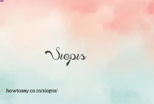 Siopis