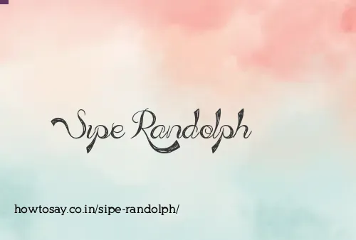 Sipe Randolph