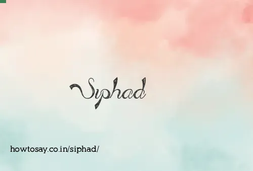 Siphad