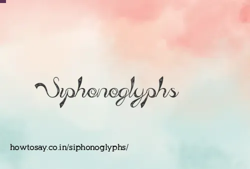 Siphonoglyphs