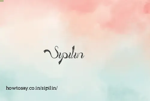 Sipilin