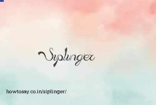 Siplinger