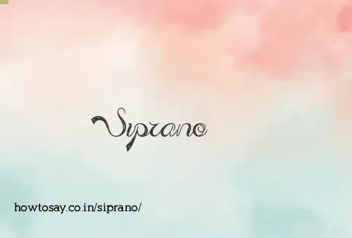 Siprano