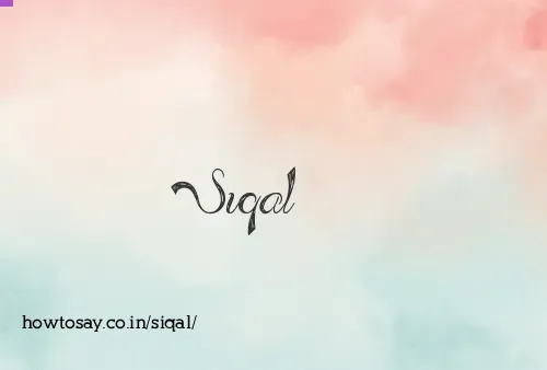 Siqal