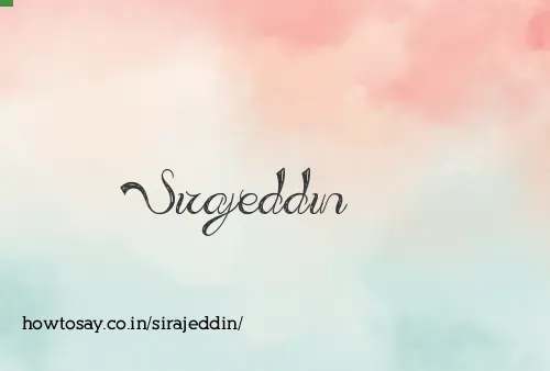 Sirajeddin