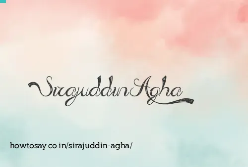 Sirajuddin Agha