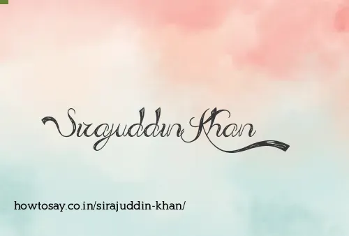 Sirajuddin Khan