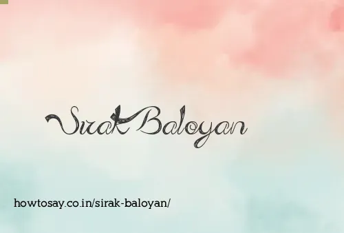 Sirak Baloyan