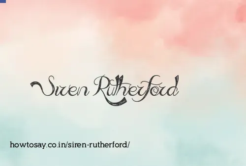 Siren Rutherford