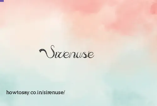 Sirenuse