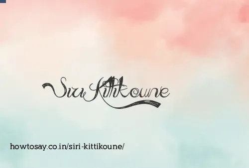 Siri Kittikoune