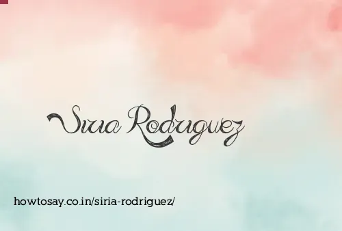 Siria Rodriguez