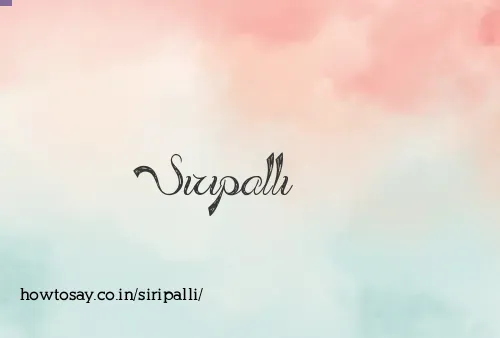 Siripalli