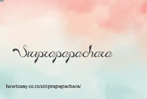 Siriprapapachara