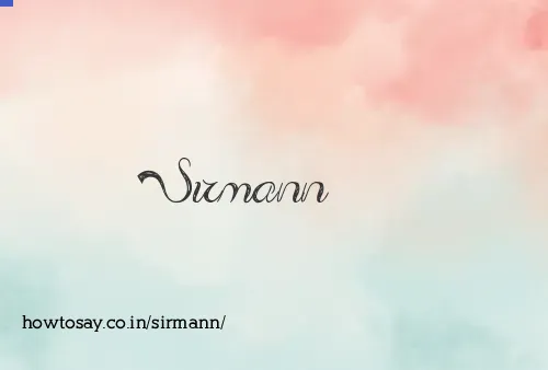 Sirmann