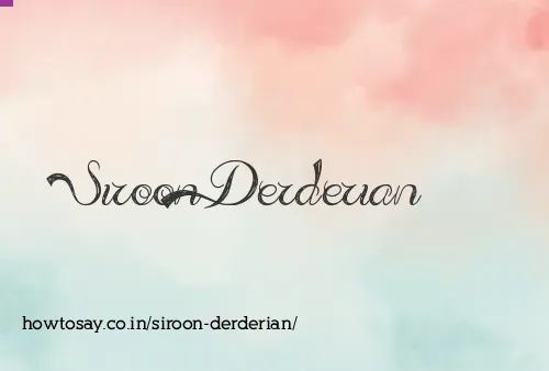 Siroon Derderian